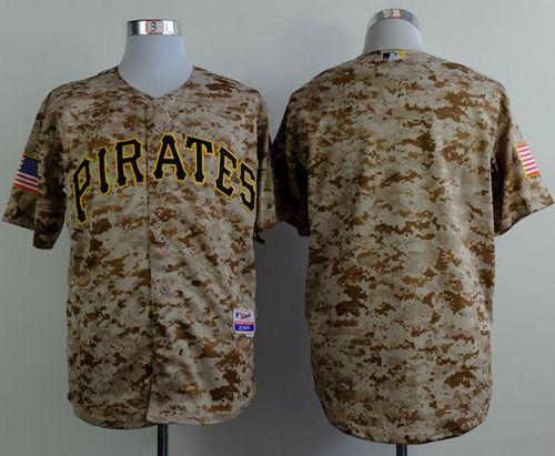 Pirates Blank Camo Alternate Cool Base Stitched MLB Jersey